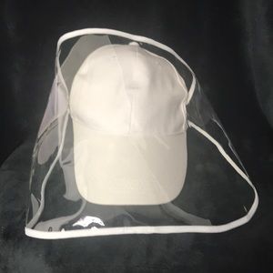 White Cap with Face Shield